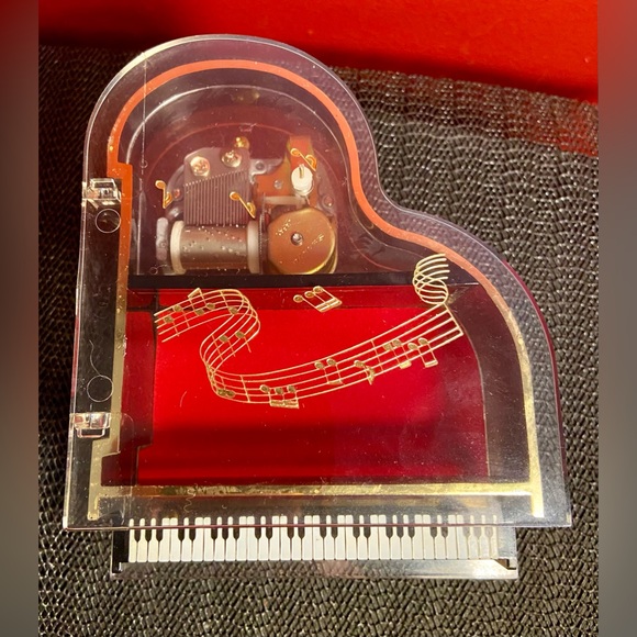 Sankyo Japan Music Box “My Way” Trinket Box Piano 6” Vintage - Picture 4 of 4